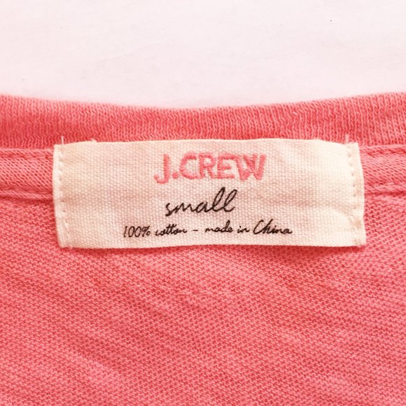 J. CREW short sleeve cotton t-shirt peach sz small - Picture 5 of 5